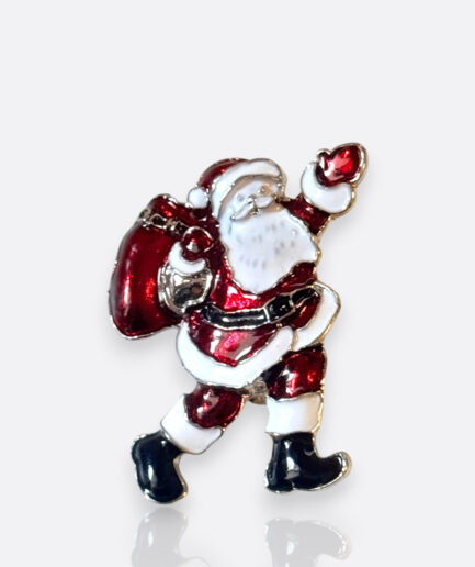 Vintage Noel Baba Broşu – 1980’ler Yılbaşı Koleksiyonu