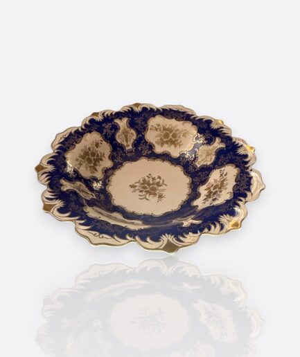 Noritake Japan – Kobalt Mavi ve Altın Varaklı Servis Kasesi (1950’ler)