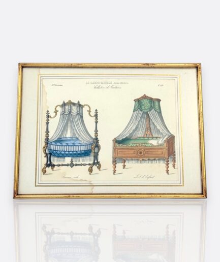 Le Garde-Meuble – Fransız Litograf Serisi 3'lü (19. Yüzyıl)