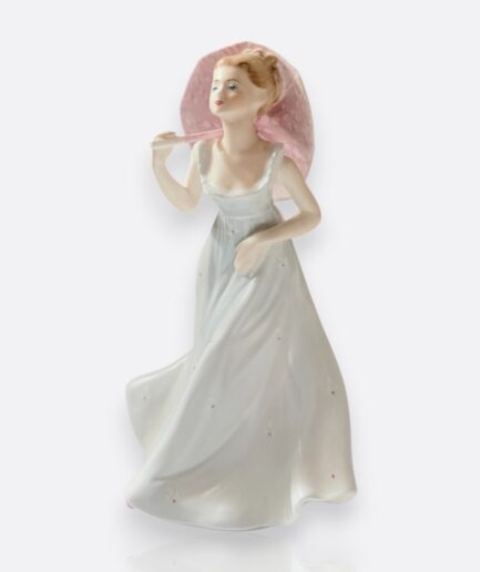 Coalport – Porselen Figür “L’Ombrelle” (Ladies of Fashion)