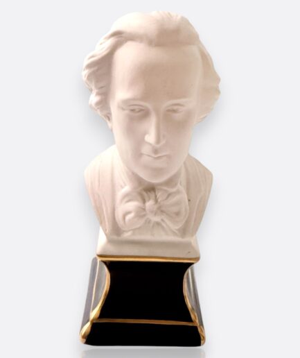 Porcelaines Tharaud Limoges “Chopin” Büstü – Fransız Porselen Koleksiyon Parçası