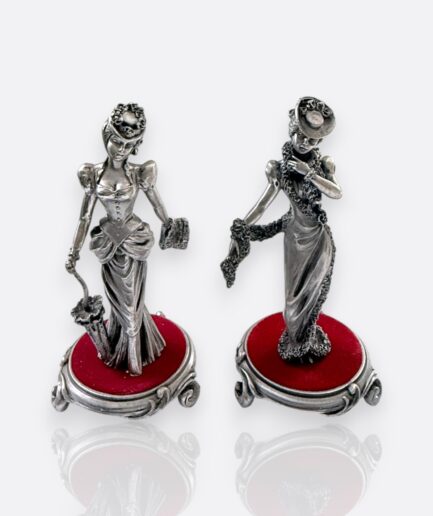 Les Étain du Prince – Frou-Frou Collection “Julie & Judith” Figür Seti (Fransa)