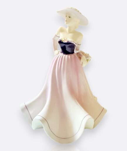 Coalport “Demetria” – Ladies of Fashion Koleksiyonu – El Dekorlu Fine Bone China Figürin (İngiltere)
