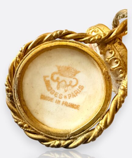 EG Limoges Paris – 24 Ayar Altın Yaldızlı Minyatür Koltuk Seti (Made in France)